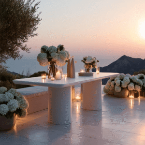 Riom Concrete Rectangular Outdoor Dining Table