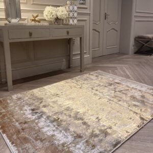 Saturn Gold Metallic Rug