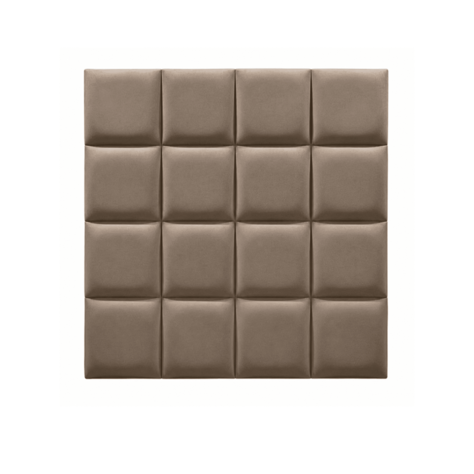 Serene Mink Velvet Luxury Cubed Upholstered Headboard
