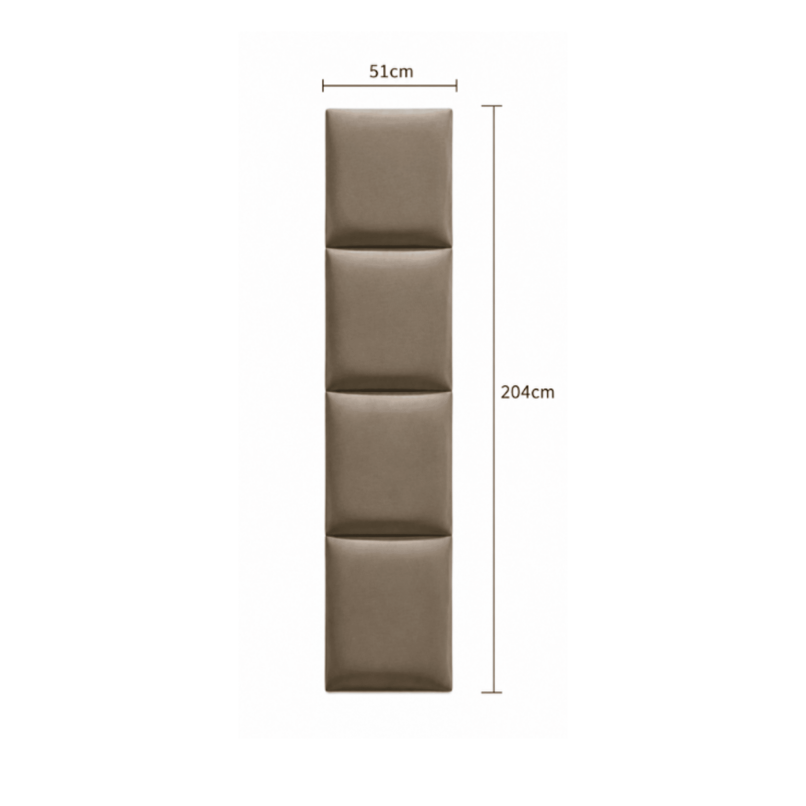 Serene Mink Velvet Luxury Cubed Upholstered Headboard