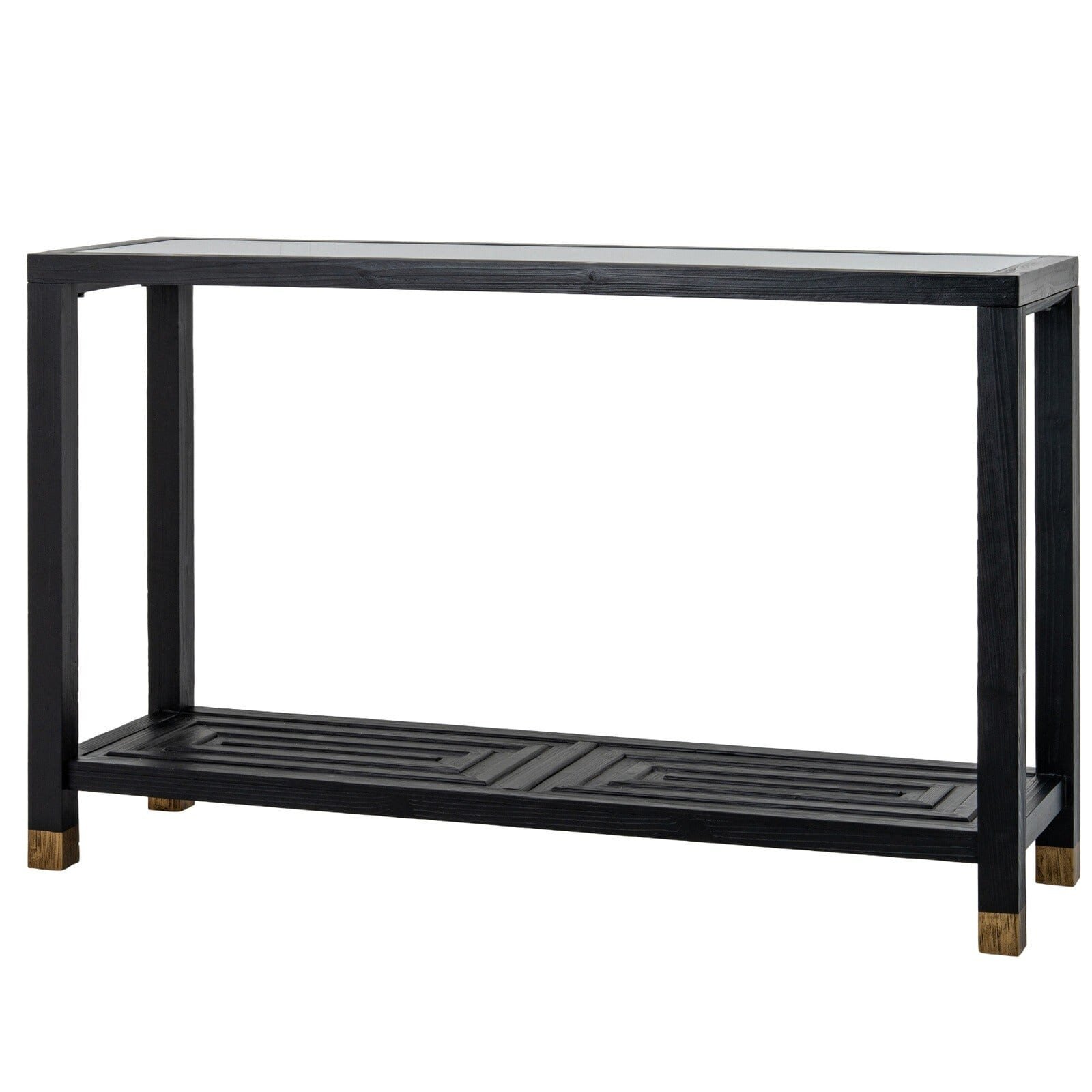 Shelin Black Console Table