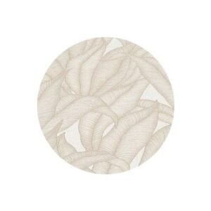 Sia Neutral Leaf Print Patterned Wallpaper Sample