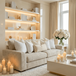 Sienna Ivory Textured Chenille Sofa Range