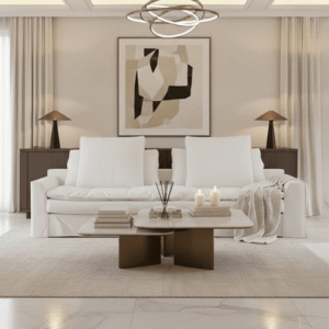 Slumber Ivory Linen Relaxed 4 Seater Sofa