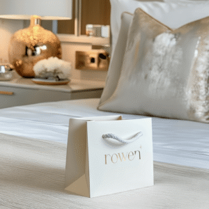 Small Eden Home & Garden White & Gold Gift Bag