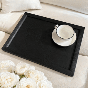 Soho Black Oak Veneer Sofa Table
