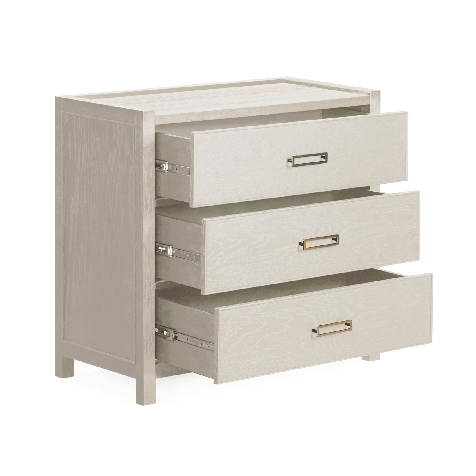 Soho Cream Oak Veneer 3 Drawer Chest