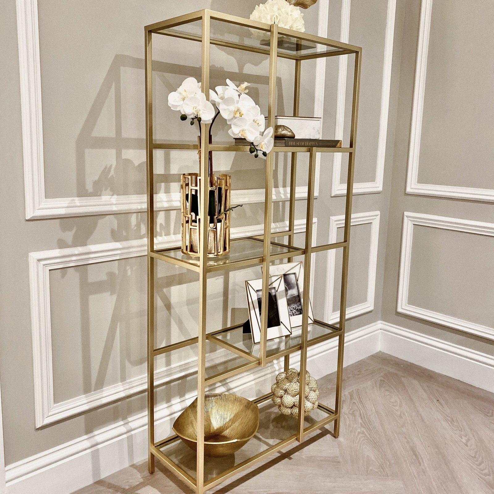 Stambaugh Champagne Gold Display Unit