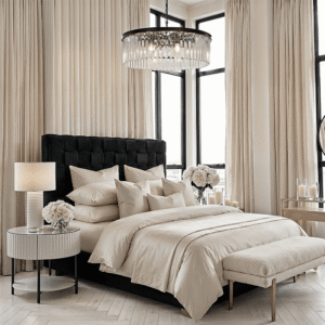 Stockholm Black Woven Bed