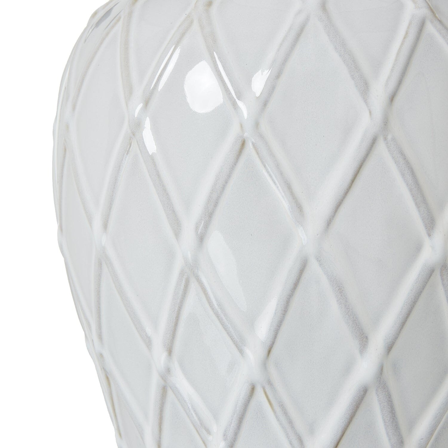 Stratford Ceramic Ginger Jar Lamp with Neutral Linen Shade