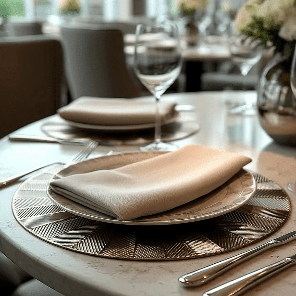 Sunburst Gold Round Placemat - Set of 4