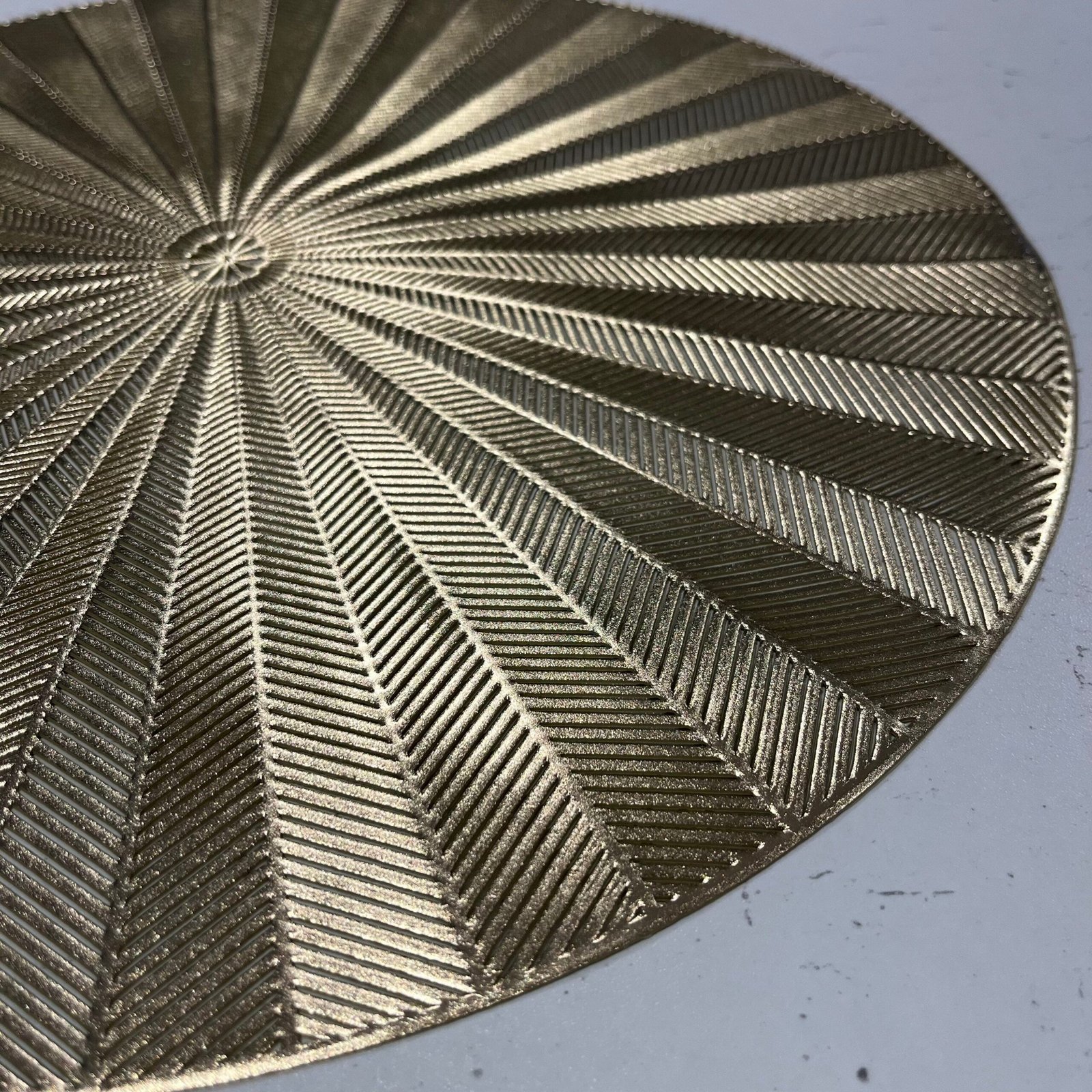 Sunburst Gold Round Placemat - Set of 4
