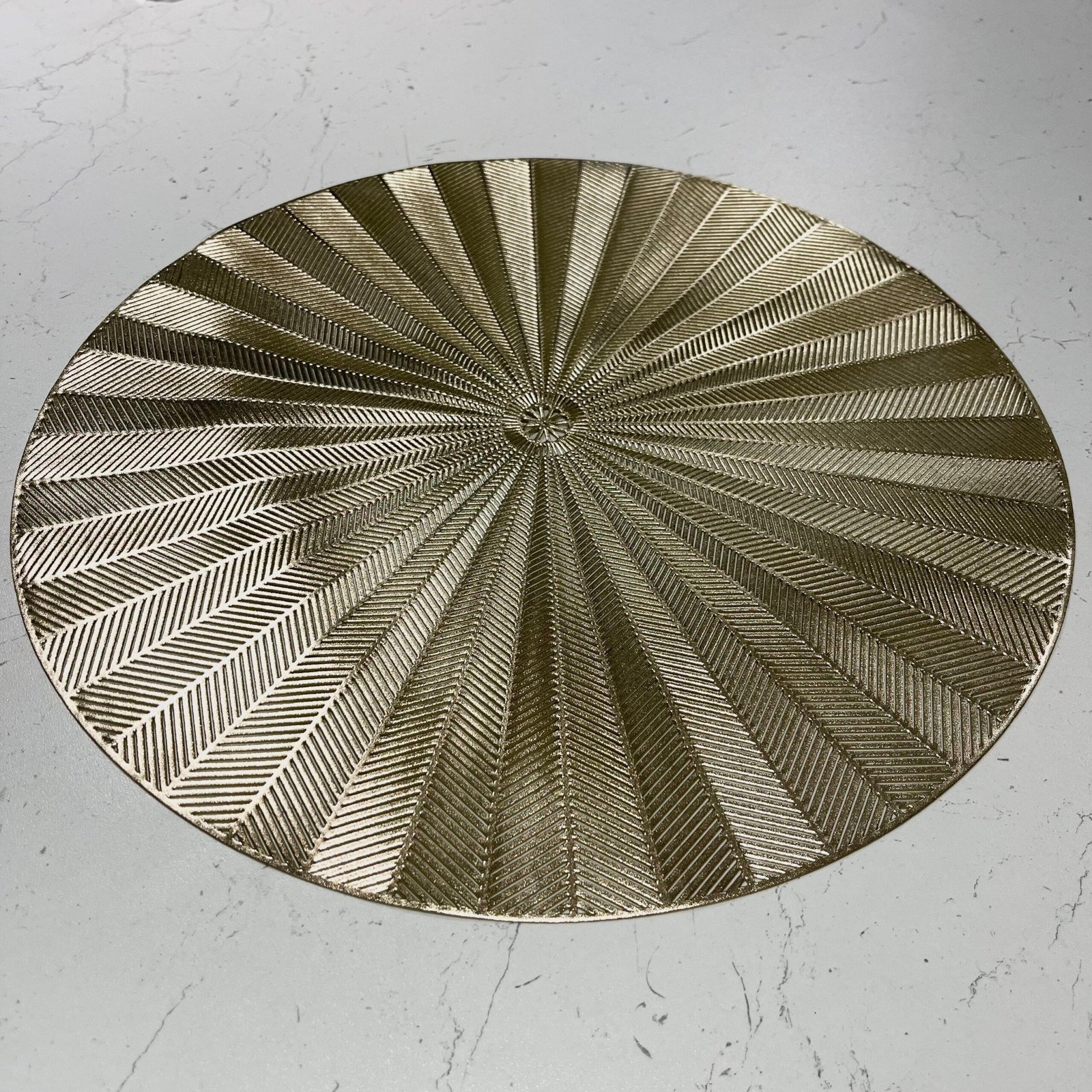 Sunburst Gold Round Placemat - Set of 4