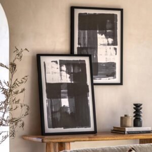 Tara Monochrome Framed Wall Art - Set of 2