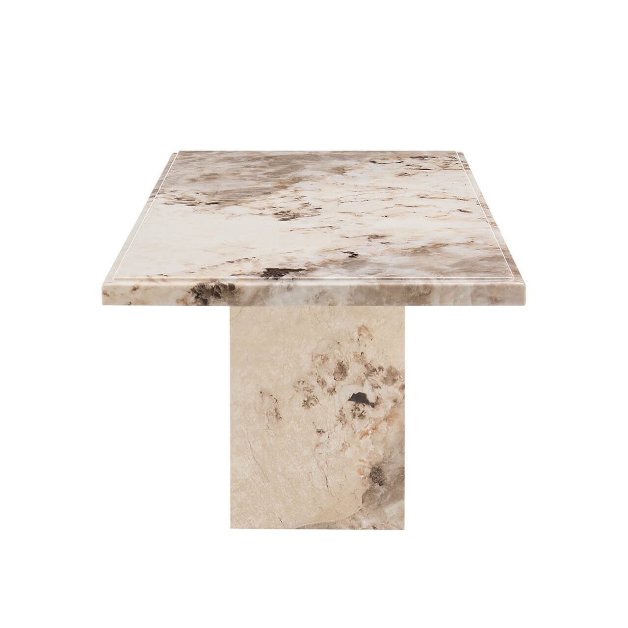 Thea Mocha Marble Coffee Table Table