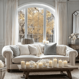 Tilda Oatmeal Chesterfield 3 Seater Sofa