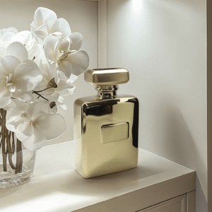 Tilly Gold Perfume Bottle Decorative Vase
