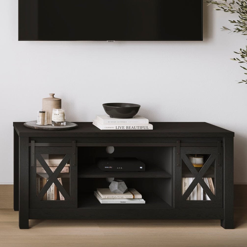 Toulouse Black Wooden TV Stand