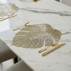 Tressa Gold Leaf Placemat- Set of 4