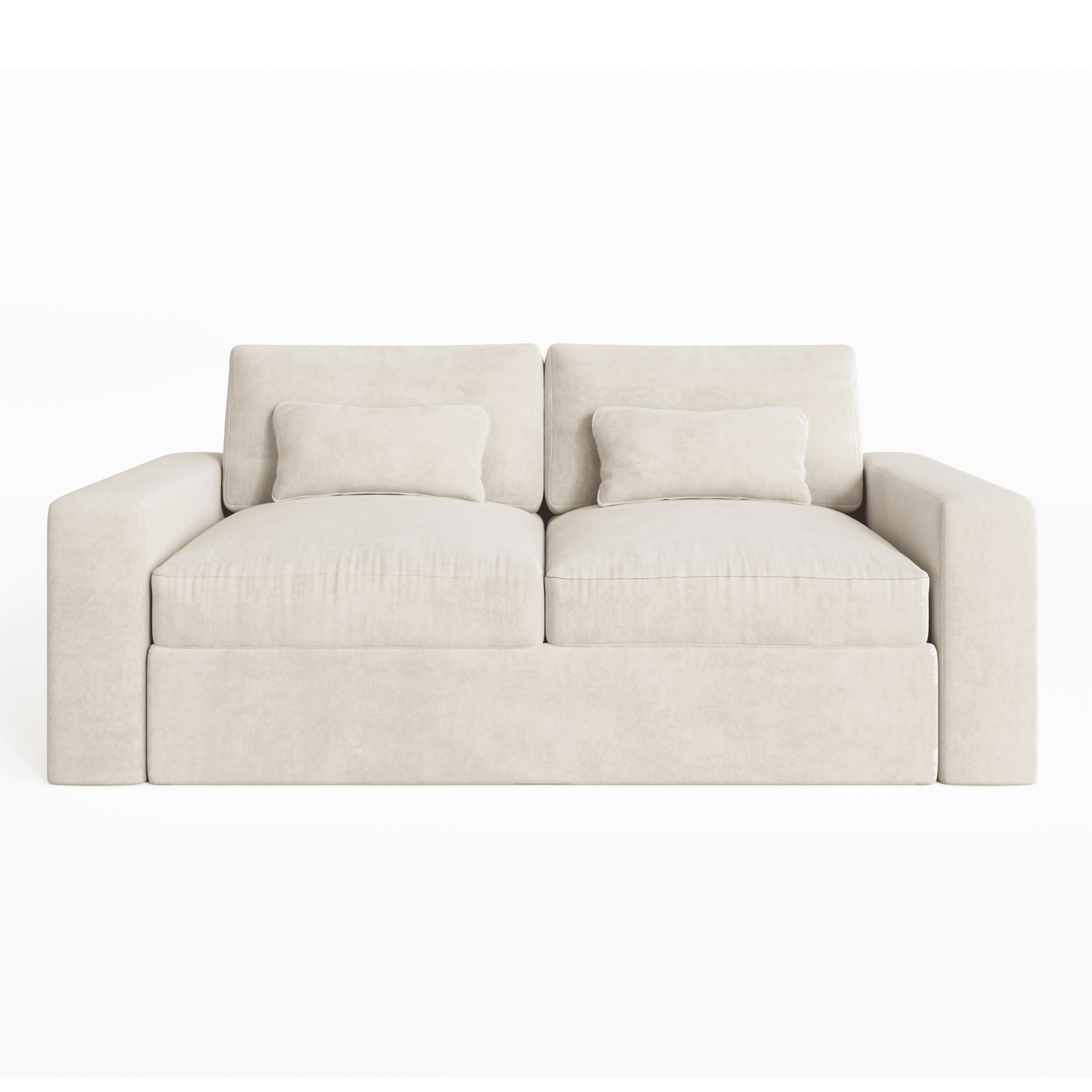 Tribeca Cream Velvet 2 Seater Sofa