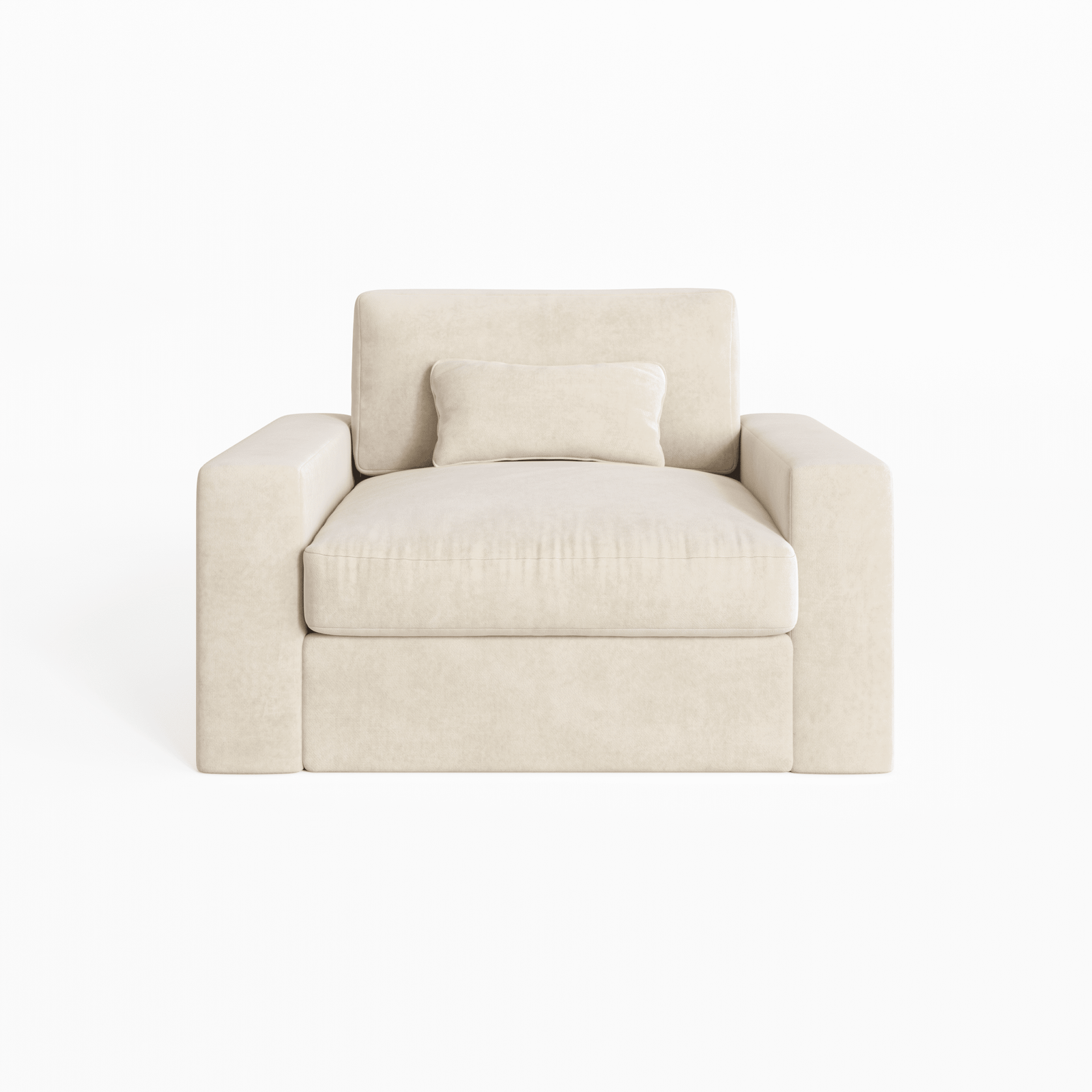 Tribeca Cream Velvet Love Seat