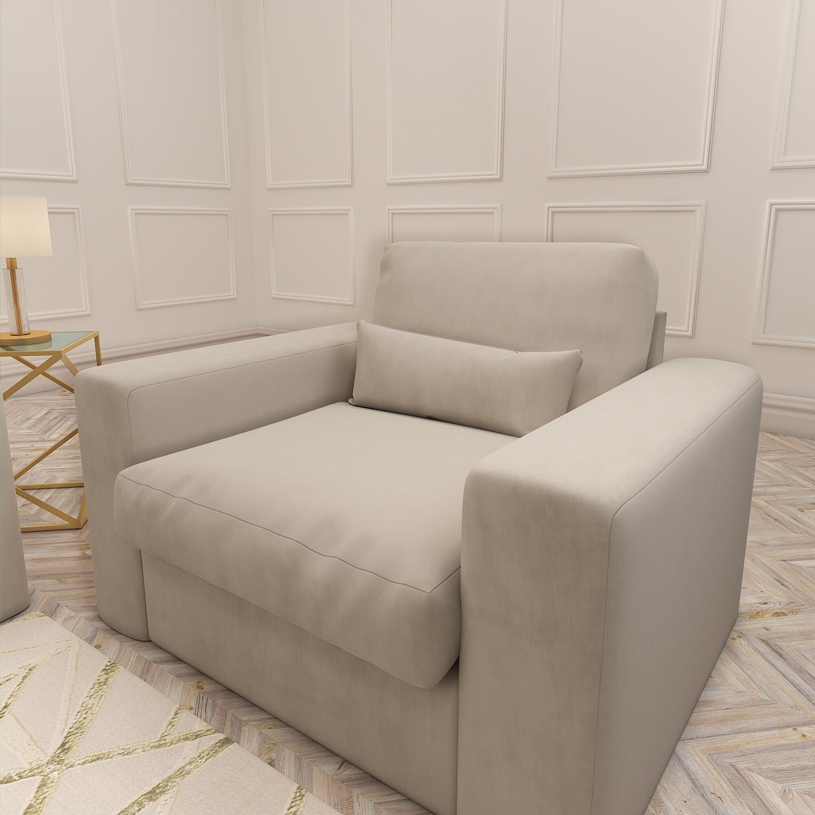 Tribeca Mink Velvet Love Seat
