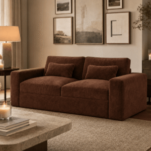 Tribeca Rust Velvet 2 Seater Sofa