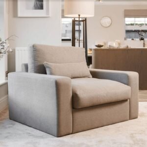 Tribeca Warm Grey Love Seat