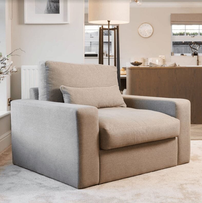 Tribeca Warm Grey Love Seat