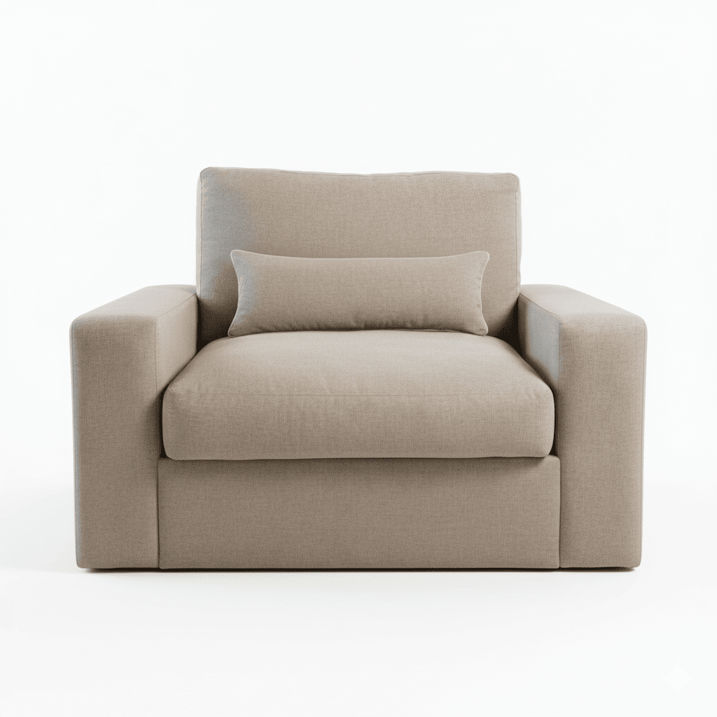 Tribeca Warm Grey Love Seat