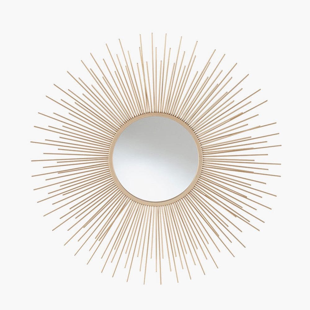Vedra Gold Decorative Sunburst Mirror