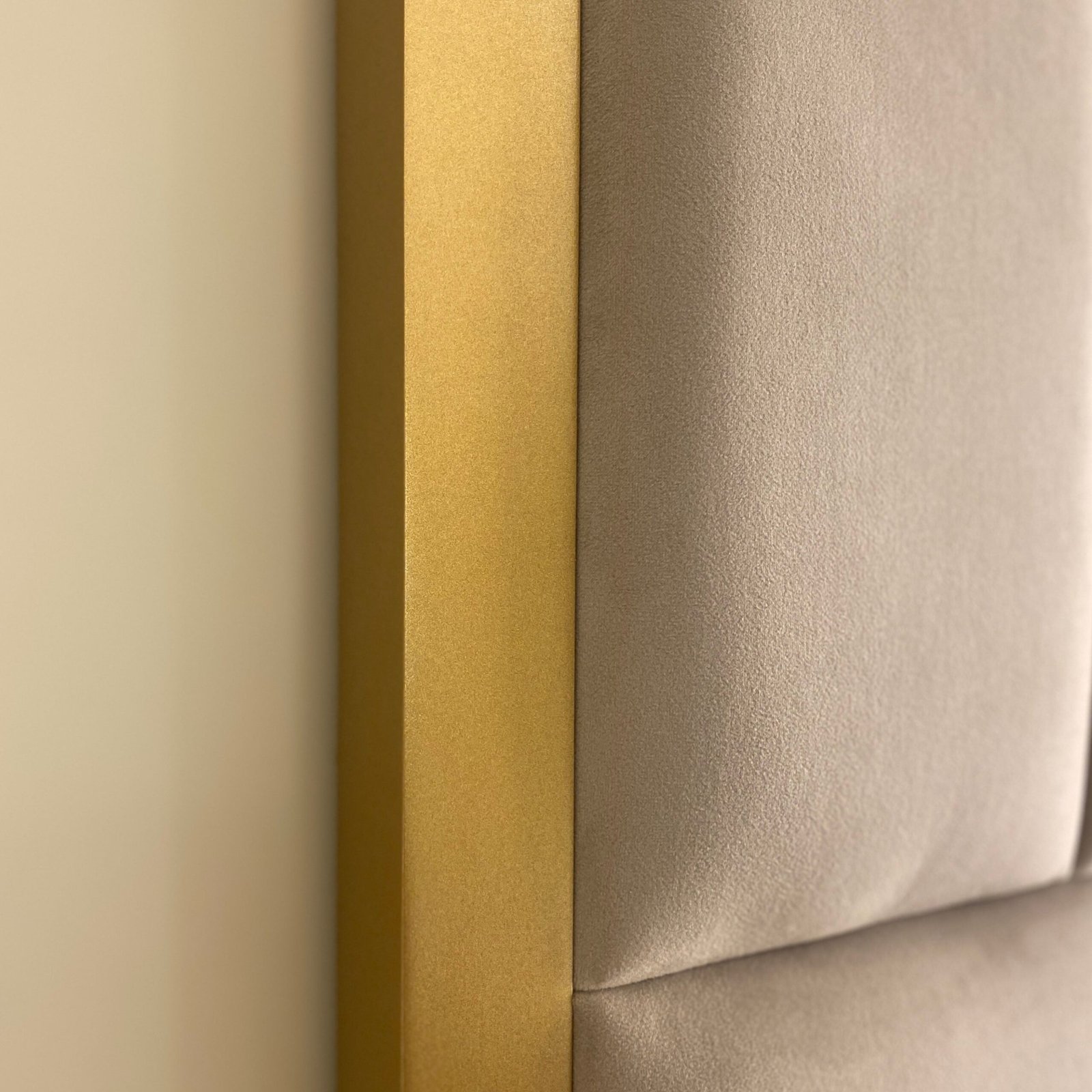 Kensington Mink & Gold Premium Abstract Headboard