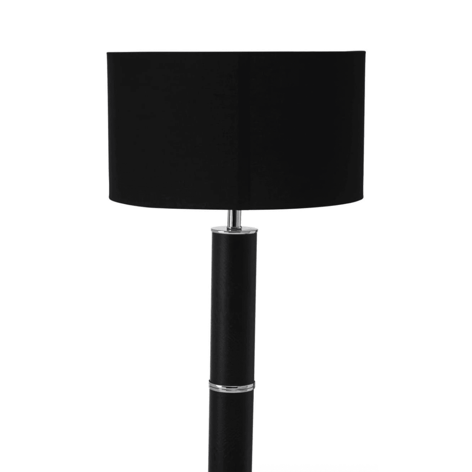 Veridian Chrome & Black Snake Effect Floor Lamp