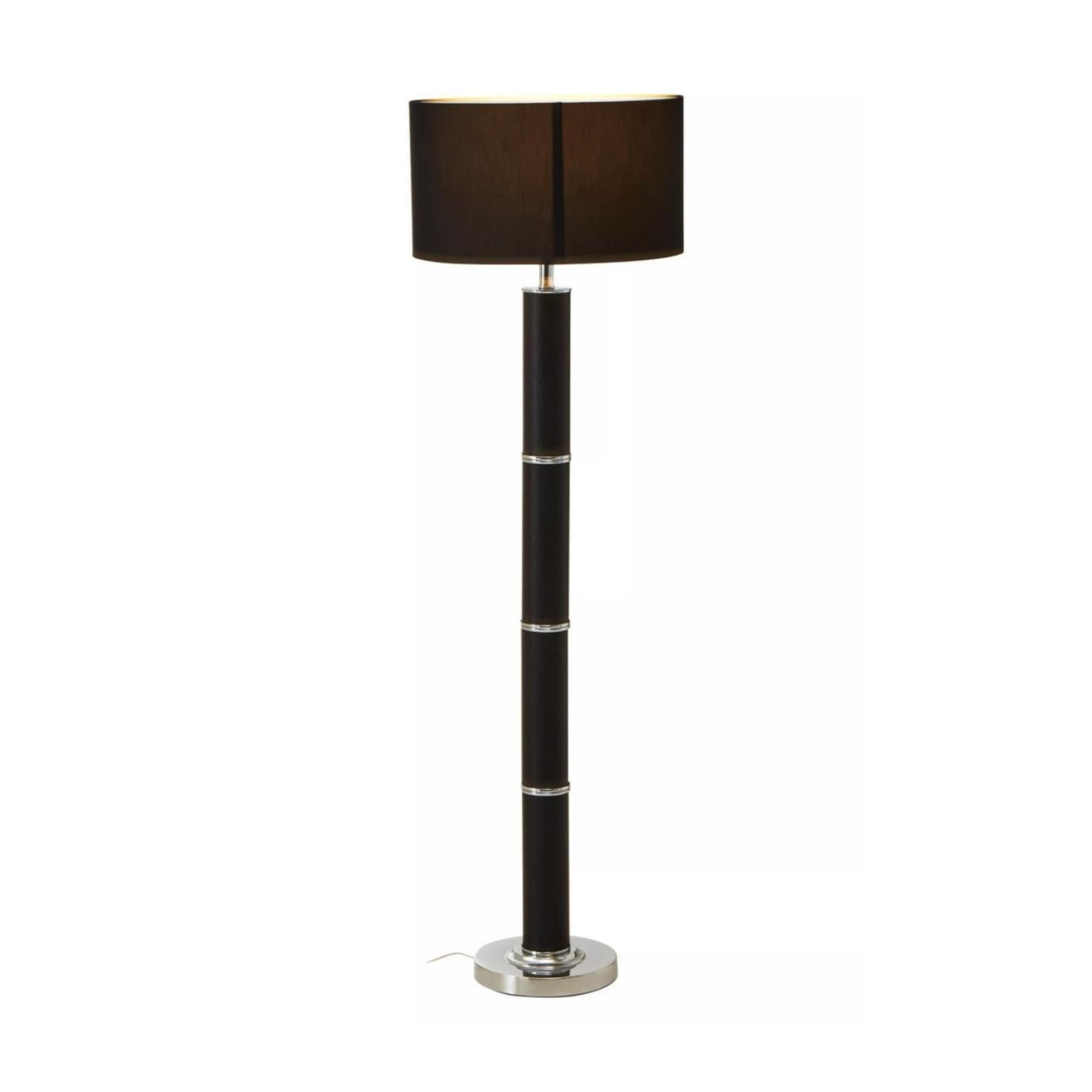 Veridian Chrome & Black Snake Effect Floor Lamp
