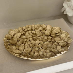 Vespera Gold 3D Flower Statement Trinket Dish