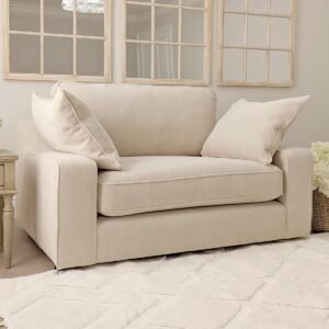 Victoria Beige Textured Love Seat