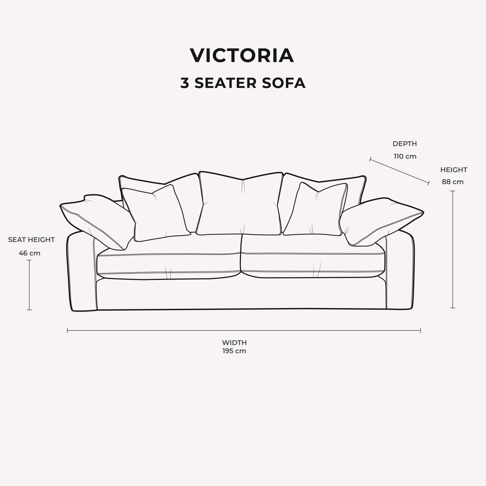Victoria Caramel Velvet Pillow Back Sofa Range