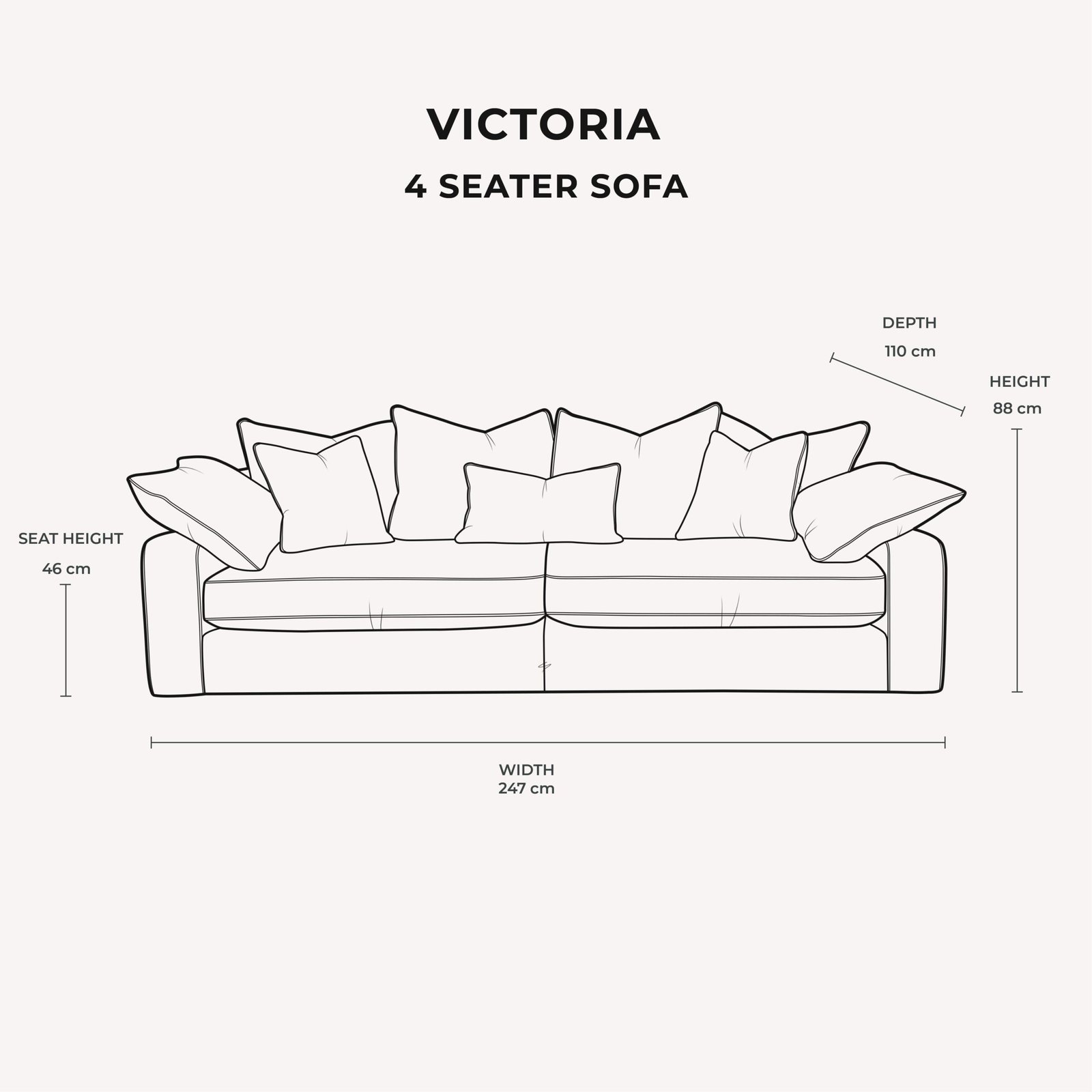 Victoria Caramel Velvet Pillow Back Sofa Range
