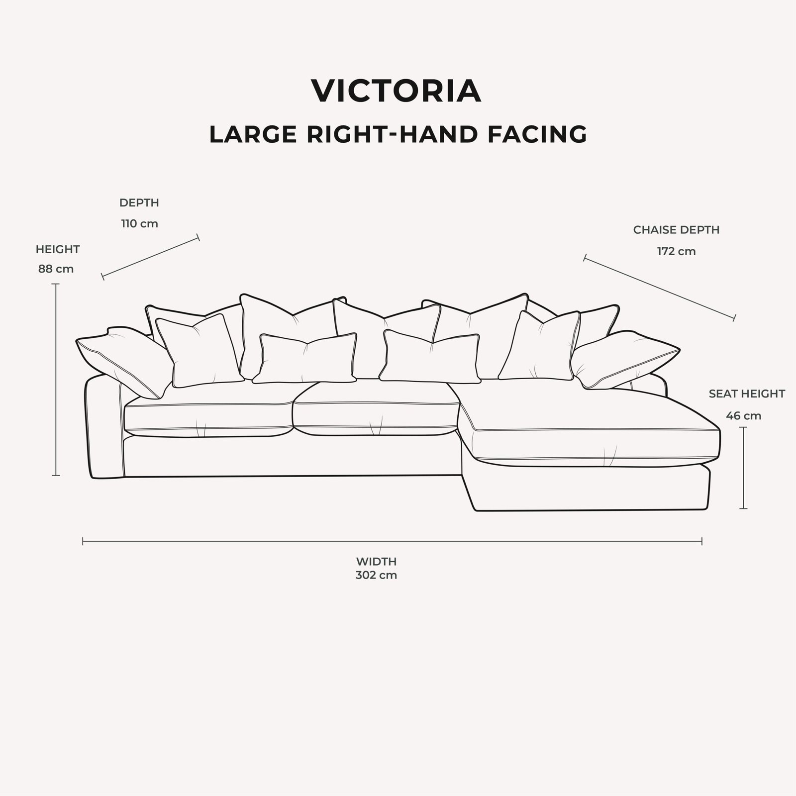 Victoria Silver Pillow Back Sofa Range