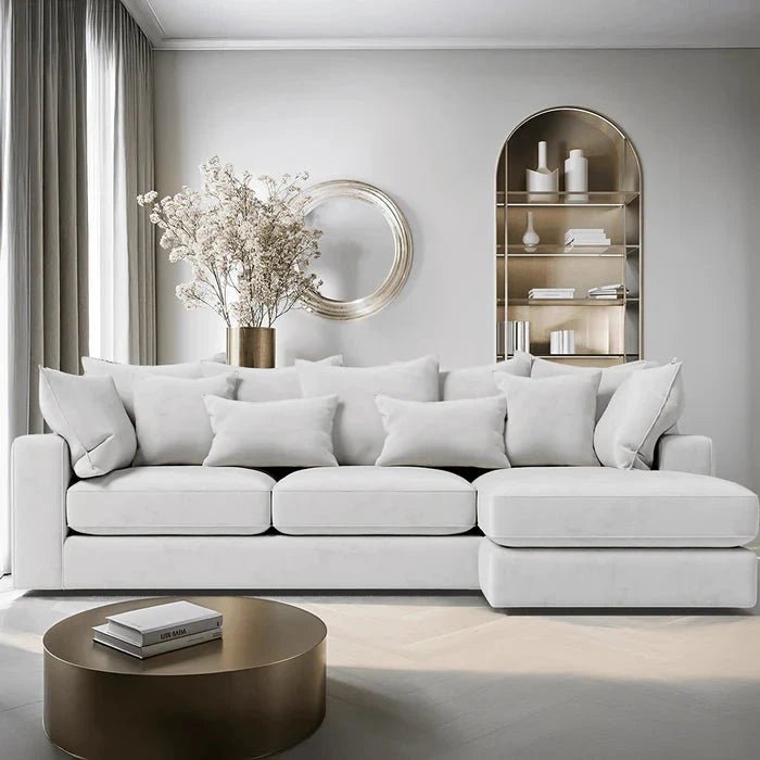 Victoria Silver Pillow Back Sofa Range