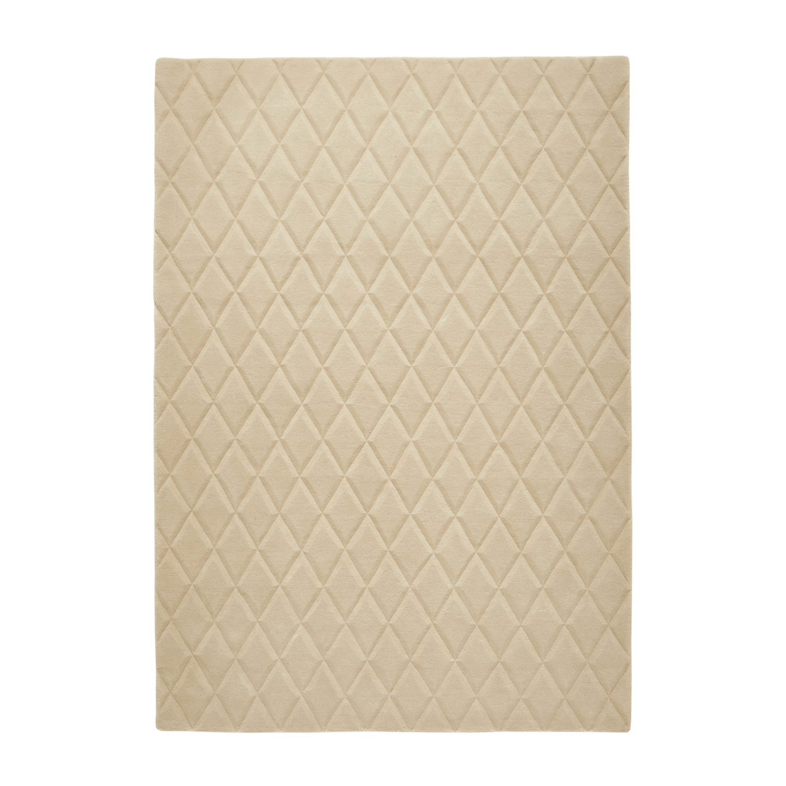Virelle Beige Quilted Rug