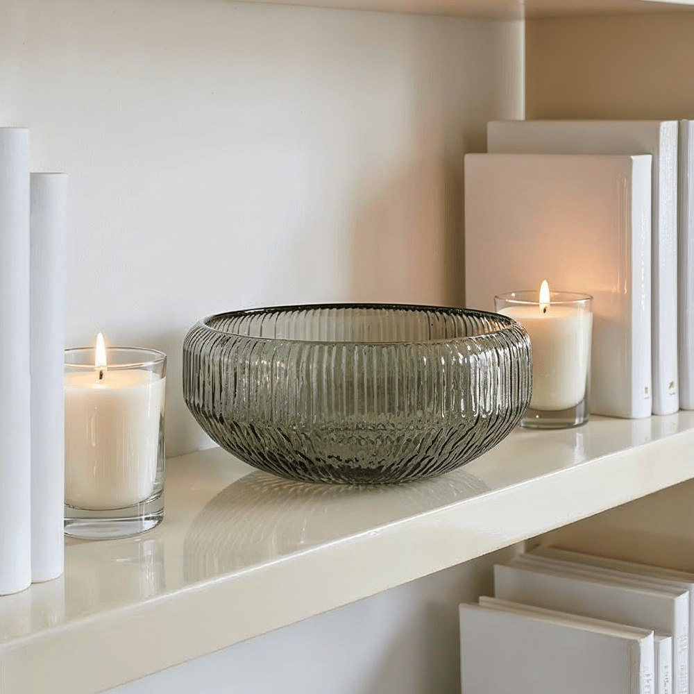 Warwick Green Glass Decorative Bowl
