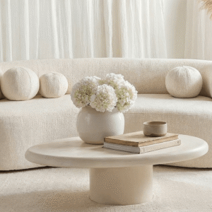 Wellington Beige Oval Coffee Table