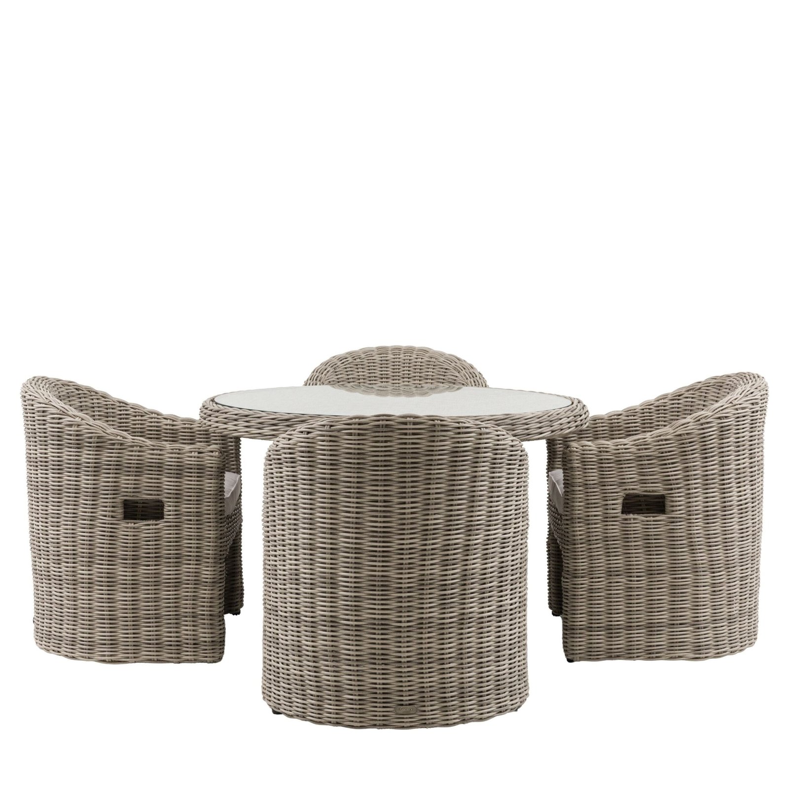 Wisteria Outdoor Chunky Rattan 4 Seater Dining Set