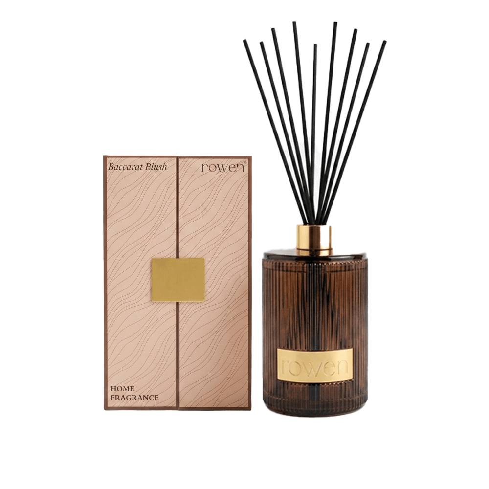 XL Baccarat Blush Scented Amber Tinted Glass Reed Diffuser