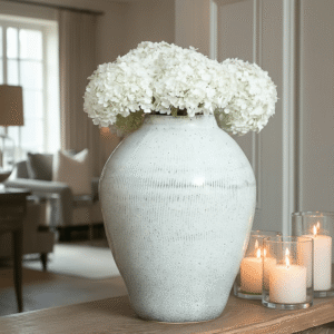 Zaffera Large Grey Glazed Vase
