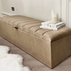 Zana Coffee Panelled Ottoman Box