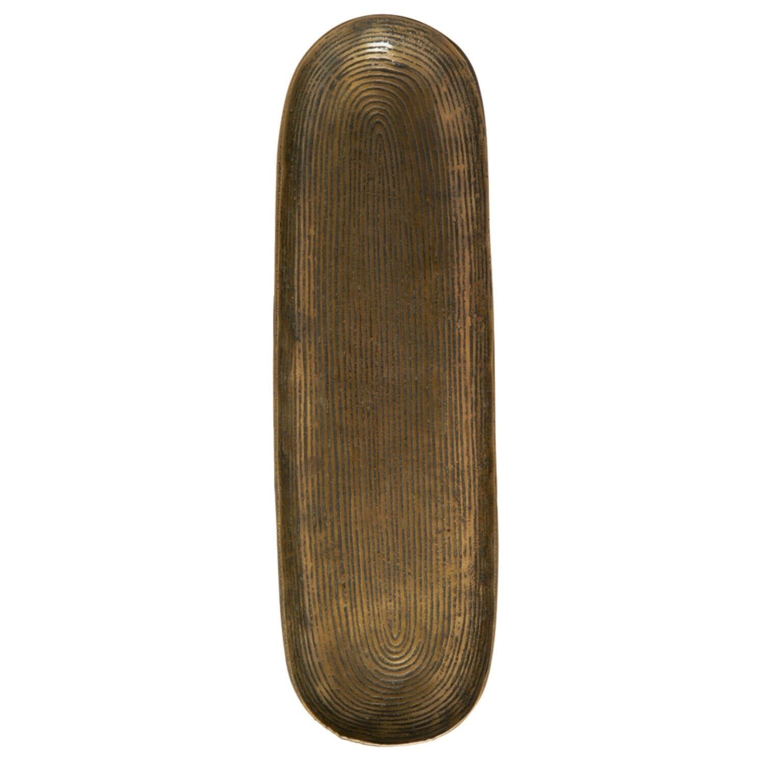 Zari XL Antique Bronze Decorative Metal Dish