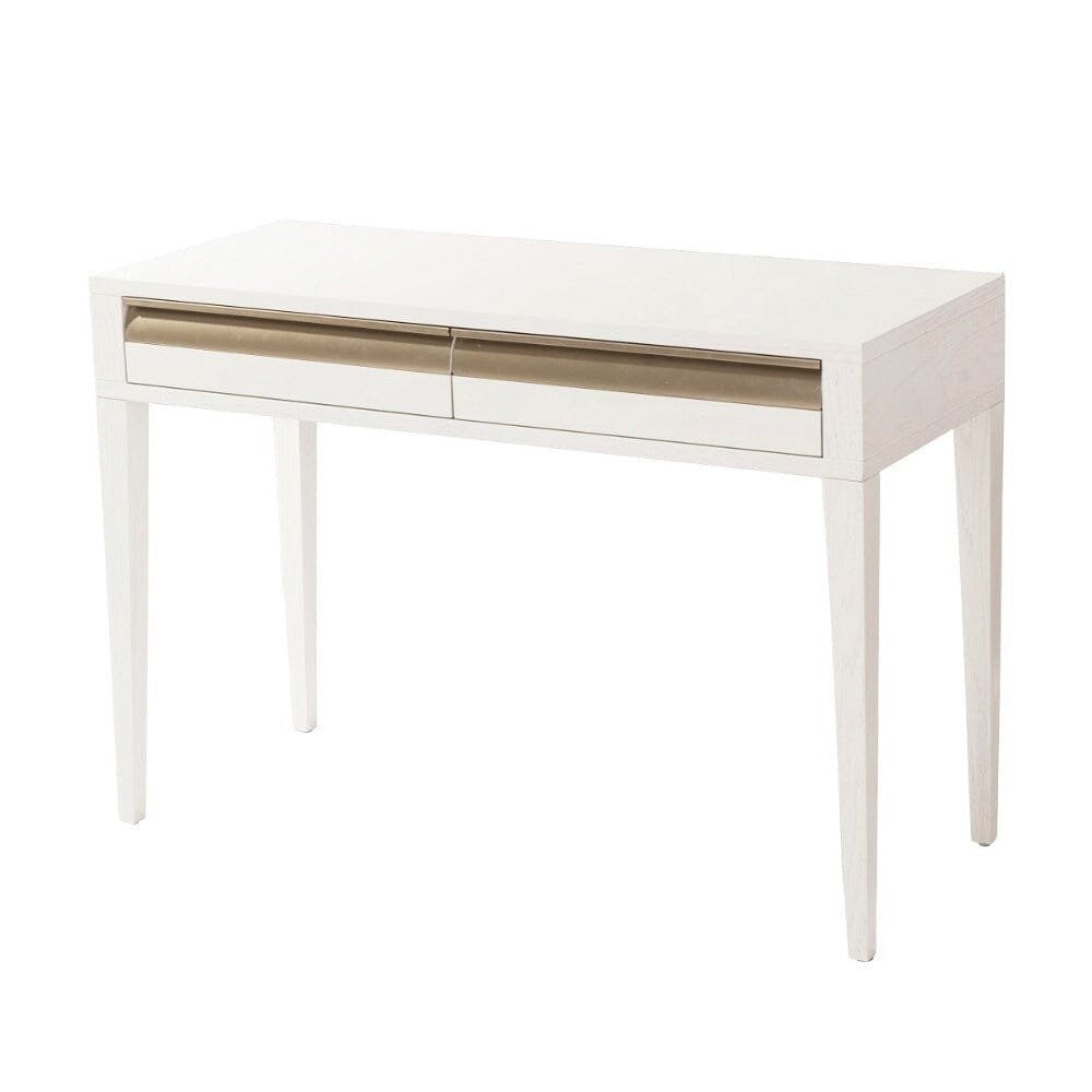Zayd White & Bronze Premium Dressing Table / Desk