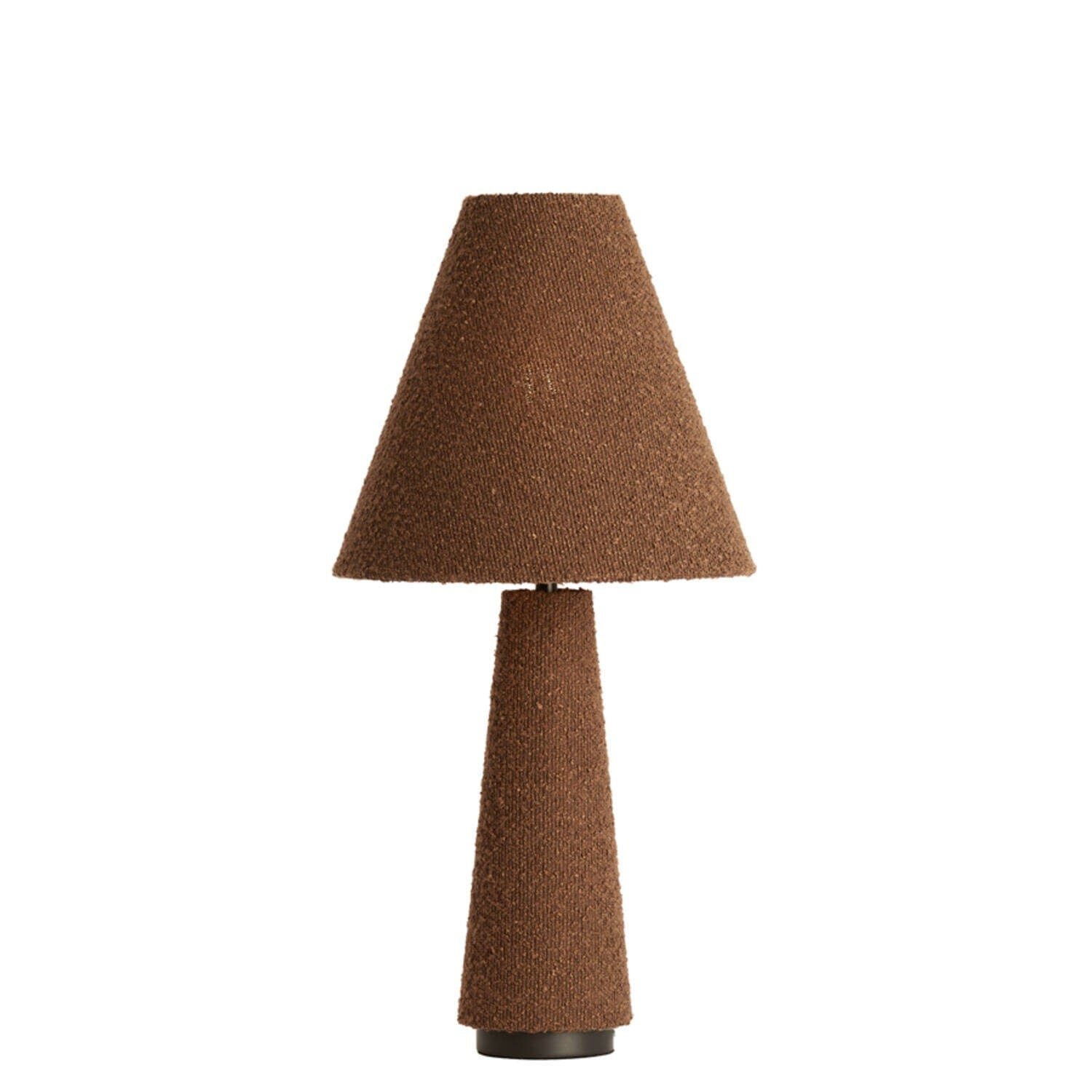Zaylee Luxury Brown Boucle Table Lamp